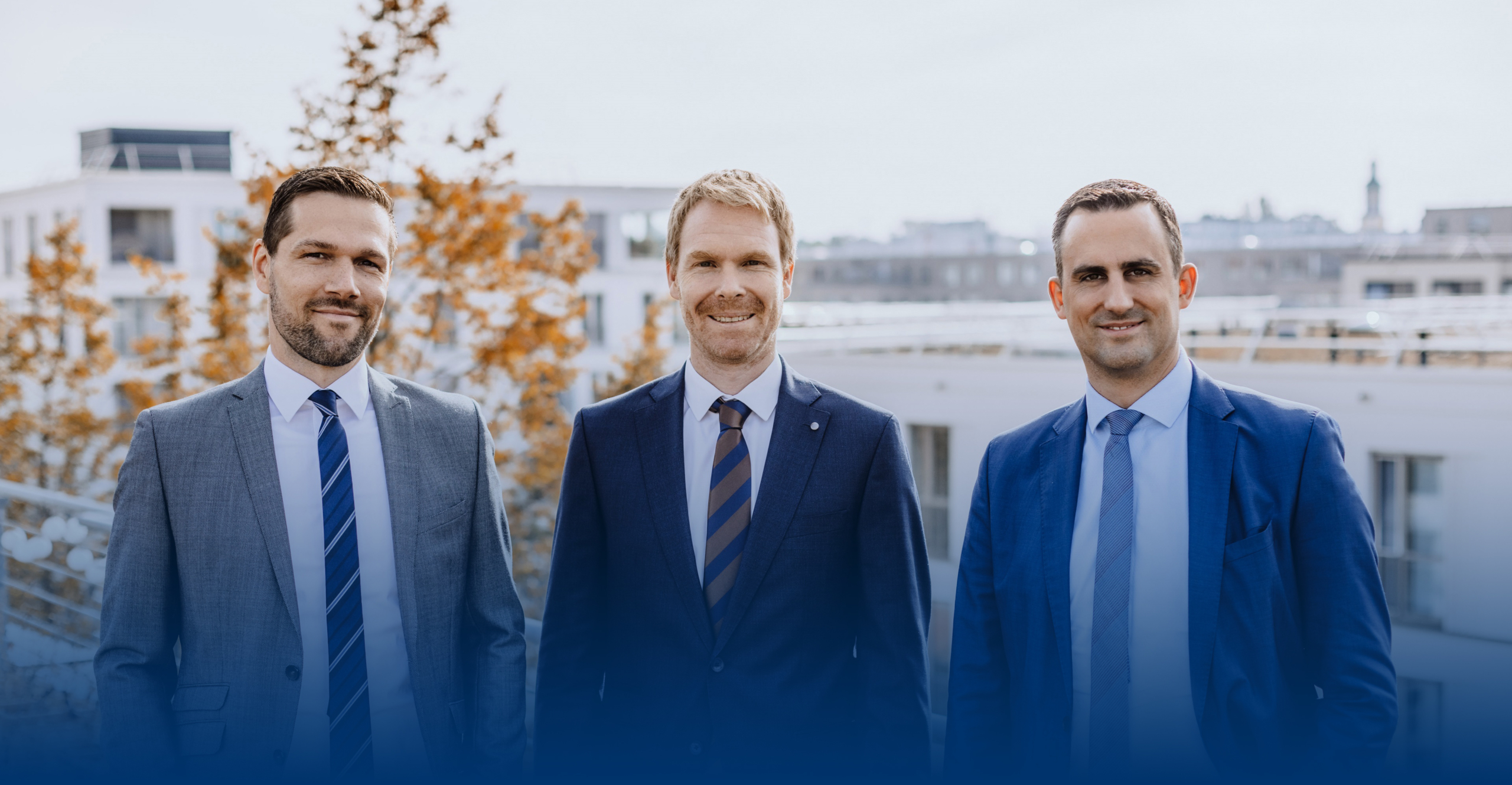 Gruppenbild mit Matthias Wolf, Dr. Christoph Lindheim und Werner Schmid